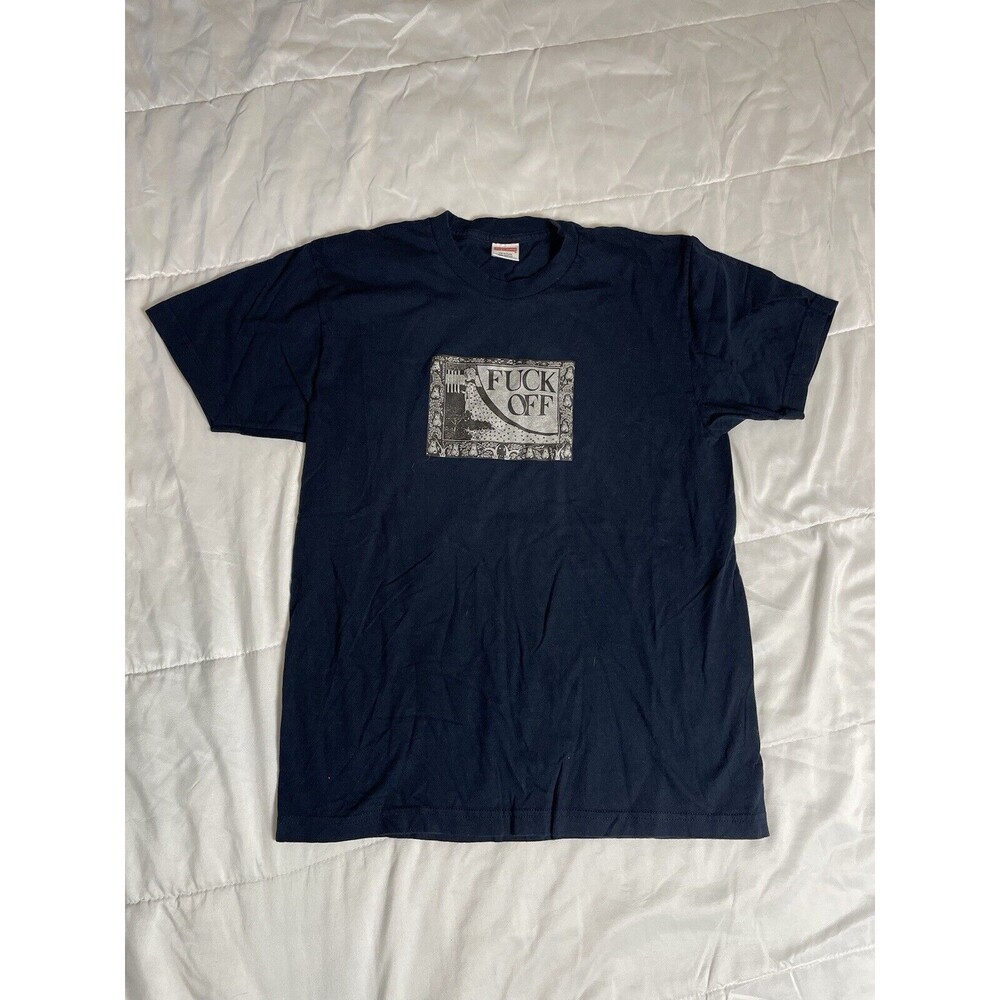 Supreme “Fu** Off “ Black Men’s Size large NAVY SS17